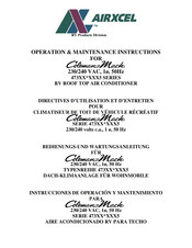 Airxcel Coleman-Mach 473 5 Series Operation & Maintenance Instructions Manual