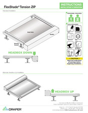 Draper FlexShade Tension ZIP Instructions Manual