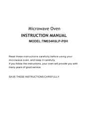 Midea TM034K6LP-P0H Instruction Manual