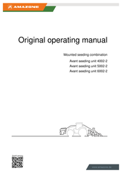 Amazone Avant 4002-2 Original Operating Manual