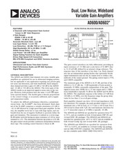 Analog Devices AD602 Quick Start Manual