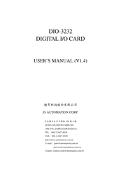 JS Automation Corp DIO-3232 User Manual