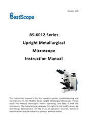 Bestscope BS-6012 Series Instruction Manual
