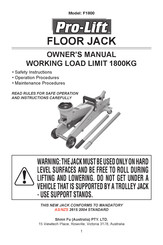 Pro-Lift F1800 Owner's Manual