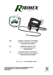 Ribimex PRBAT20/GRSB User And Maintenance Manual