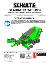 Schulte GLADIATOR RWP-1935 Operator's Manual