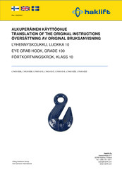 Haklift LYKA1006 Translation Of The Original Instructions