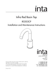Inta IR2503CP Installation And Maintenance Instructions Manual