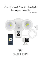 Wasserstein 3-in-1 Smart Floodlight, Charger & Mount for Wyze Cam V3 User Manual