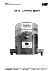 Lincoln industrial QLS 301 Installation And Operation Instruction Manual