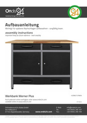 Ondis24 Werkbank Werner Plus Assembly Instructions Manual