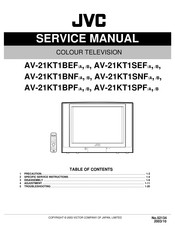 JVC AV-21KT1SNF Service Manual