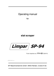 4F Maschinentechnik Limpar SP-94 Operating Manual