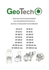 Geotech SP 1050 2S Alu Use And Maintenance Manual