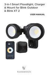 Wasserstein 3-in-1 Smart Floodlight, Charger & Mount for Blink Outdoor & Blink XT 2 User Manual