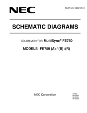 NEC MultiSync FE750 B Schematic Diagrams
