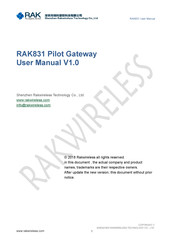 RAK RAK831 User Manual