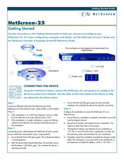 NetScreen Technologies NetScreen-25 Getting Started Manual