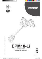 Erbauer EPM18-Li Original Instructions Manual