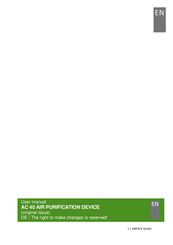 ARPACK AirClean AC 40 Manual