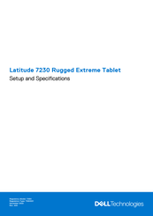 Dell Latitude 7230 Rugged Extreme Manuals | ManualsLib