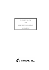MIYAWAKI ESH8N Operating Manual