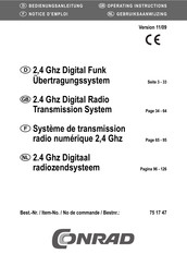 Conrad 75 17 47 Operating Instructions Manual