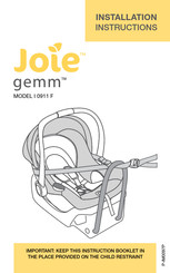 Joie Gemm Installation Instructions Manual