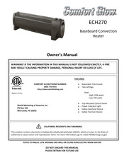 Comfort Glow ECH270 Owner's Manual