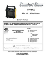 Comfort Glow EUH1490 Owner's Manual