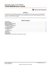 Texas Instruments THVD1454EVM User Manual