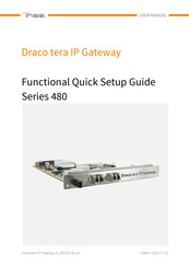 Ihse Draco tera 480 Series Quick Setup Manual
