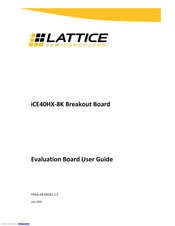 Lattice Semiconductor ICE40HX8K-B-EVN User Manual