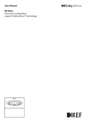 KEF Dolby Atmos R8 Meta User Manual