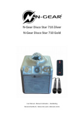 N-Gear Disco Star 710 Zilver User Manual