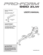 Pro-Form ZLW User Manual