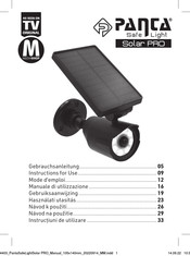 Panta Safe Light Solar PRO Instructions For Use Manual