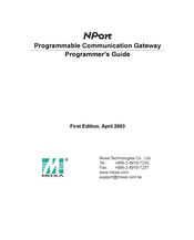 Moxa Technologies NPort PCG Programmer's Manual