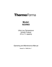 ThermoForma 983 Operating And Maintenance Manual