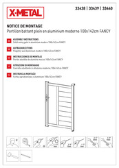 X-METAL FANCY TIME 33439 Assembly Instructions Manual