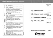 Conrad Electronic 99 86 71 Operating Instructions Manual