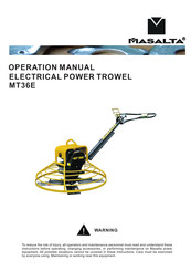 Masalta MT36E Operation Manual