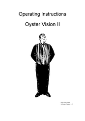 Ten-Haaft Oyster Vision II Operating Instructions Manual