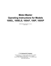 Meter-Master 100P Operating Instructions Manual
