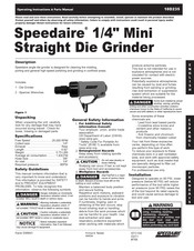 Speedaire 10D235 Operating Instructions & Parts Manual