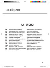 Unimix U 900 Original Operating Instructions