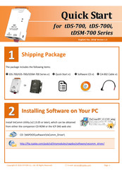Icp Das Usa tDS-700 Series Quick Start Manual