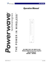 Powerwave Technologies G3L-1900-31-A Operation Manual