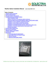 Solectria Renewables Weather Station Installation Manual