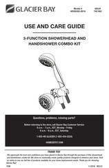 Glacier bay HD58302-0016 Use And Care Manual